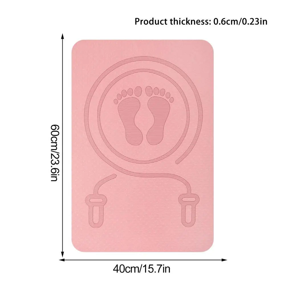 Premium Anti-Noise Jump Rope Mat - Shock Absorbing, Non-Slip TPE Yoga & Fitness Mat for Ultimate Comfort and Performance