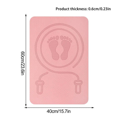 Premium Anti-Noise Jump Rope Mat - Shock Absorbing, Non-Slip TPE Yoga & Fitness Mat for Ultimate Comfort and Performance