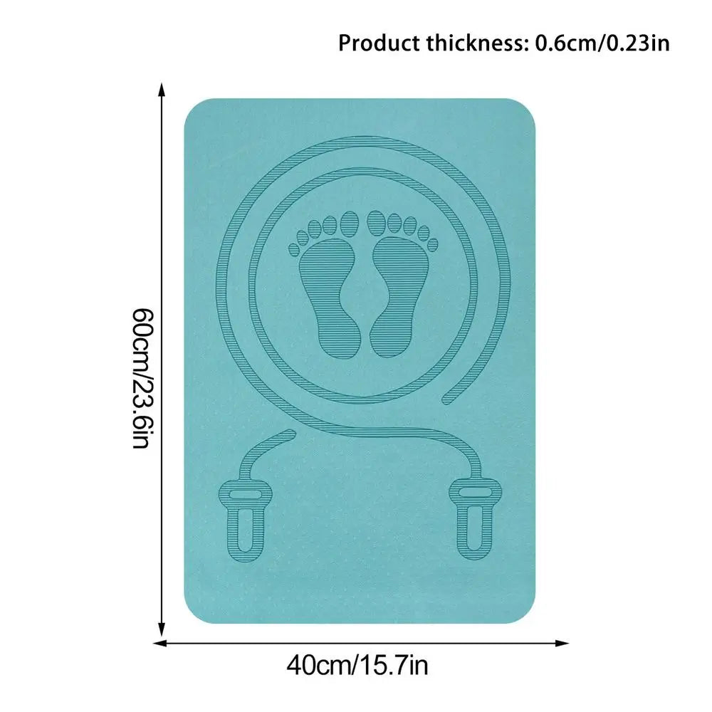 Premium Anti-Noise Jump Rope Mat - Shock Absorbing, Non-Slip TPE Yoga & Fitness Mat for Ultimate Comfort and Performance