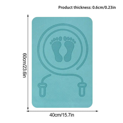 Premium Anti-Noise Jump Rope Mat - Shock Absorbing, Non-Slip TPE Yoga & Fitness Mat for Ultimate Comfort and Performance