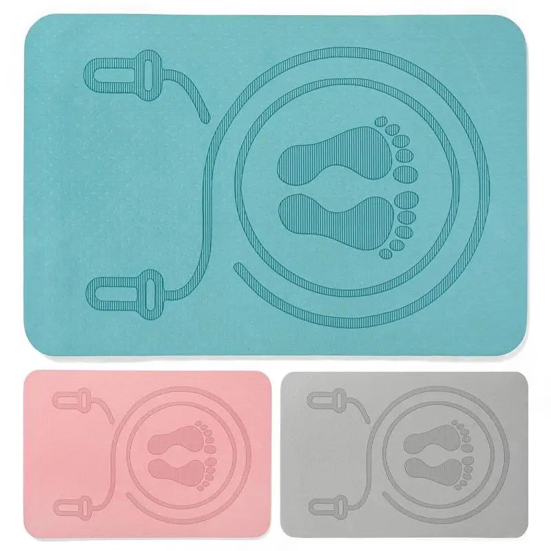 Premium Anti-Noise Jump Rope Mat - Shock Absorbing, Non-Slip TPE Yoga & Fitness Mat for Ultimate Comfort and Performance